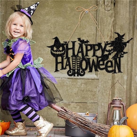 Halloween Home Front-Porch Door Hanger-Decor - 5pcs Scary Party Paper Signs - Picture 5 of 8